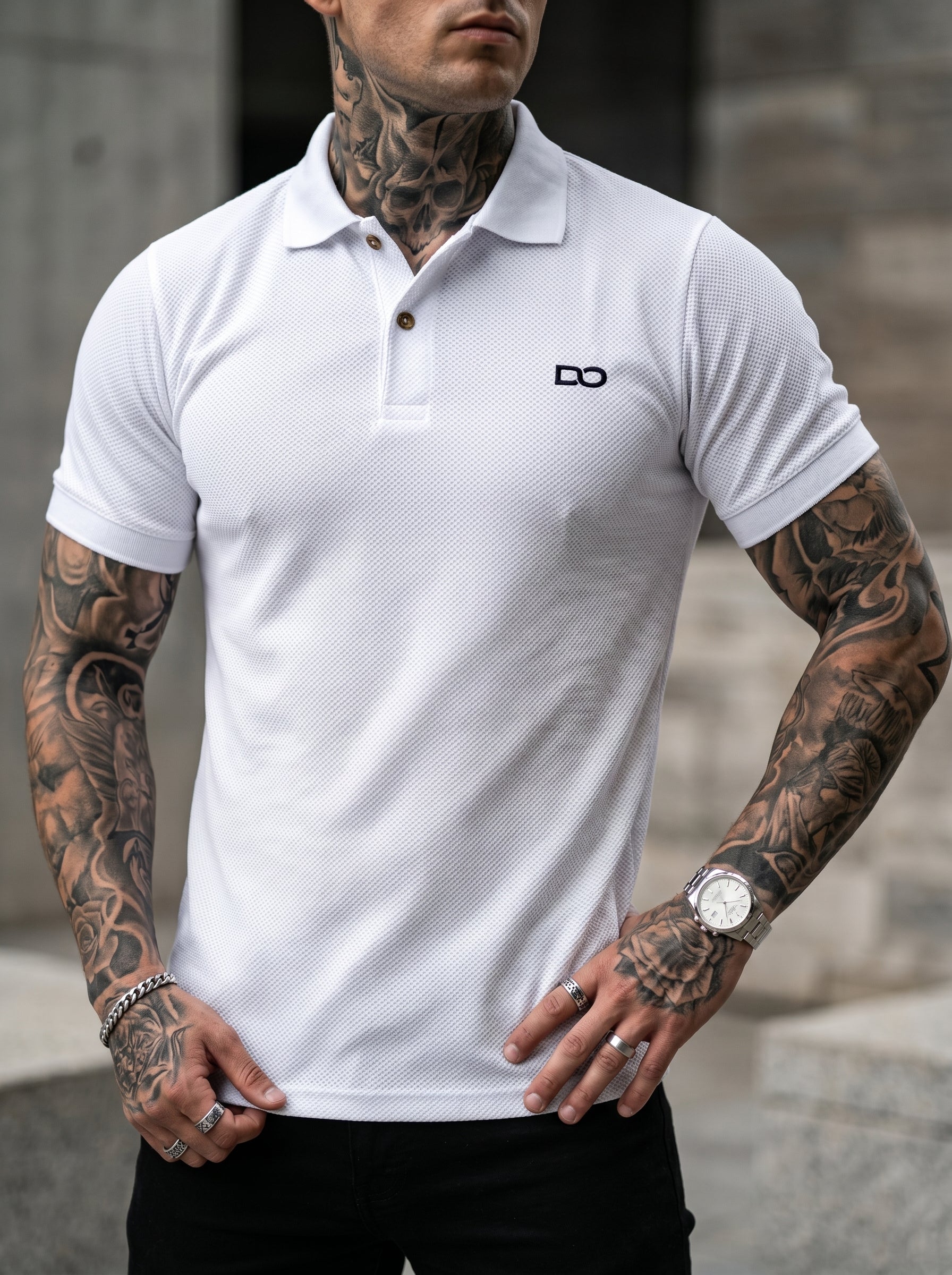 POLO DO – MONACO PURE WHITE + SKINNY FIT BLUE