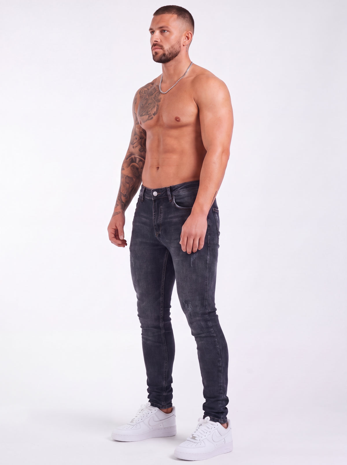 Jean Skinny Noir Grafito