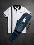 POLO MONACO BLACK LINE - JEANS SKINNY  NAVY RIPPED
