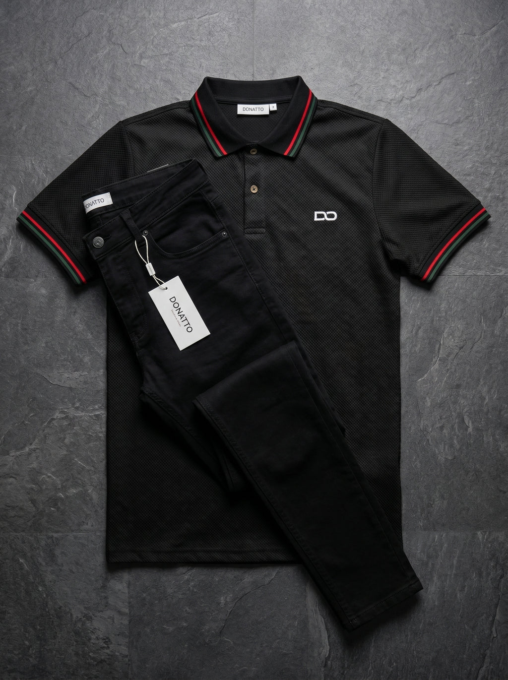 POLO MONACO SIGNATURE - JEANS SKINNY NEGRO