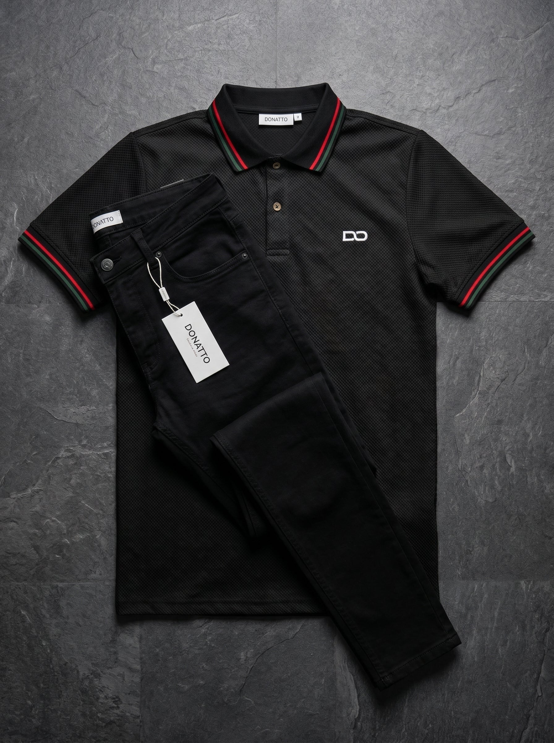 POLO MONACO SIGNATURE - JEANS SKINNY NEGRO
