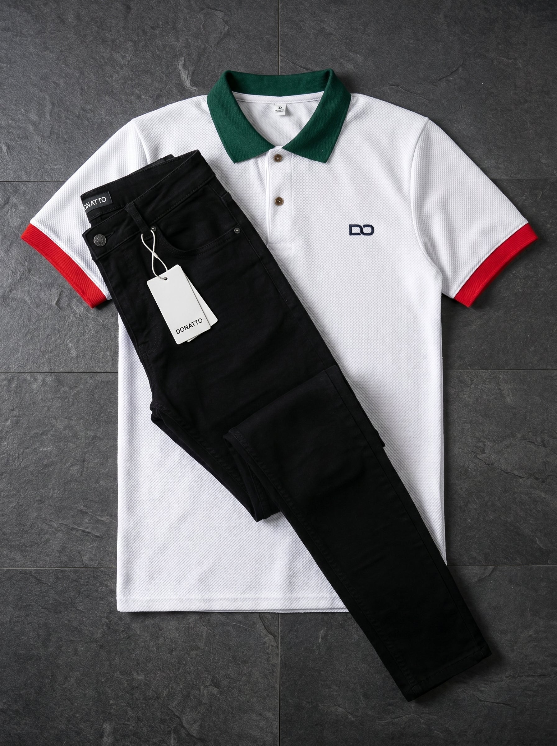 POLO DO MONACO ITALY + JEAN SKINNY NEGRO LISO