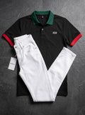 POLO DO MONACO NOIR + JEAN SKINNY BLANCO LISO
