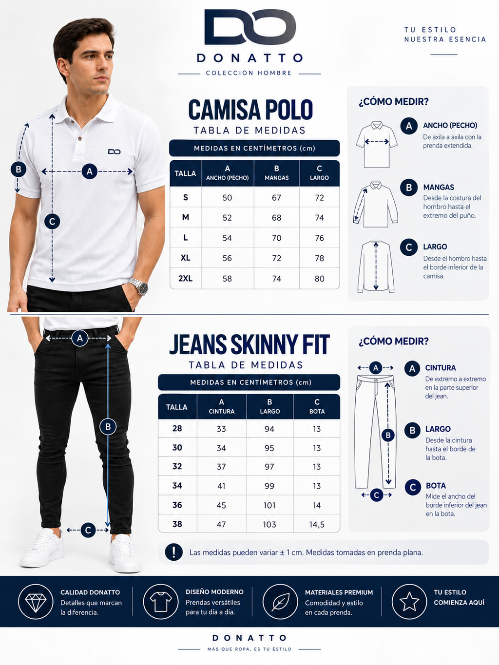 POLO MONACO NOIR - JEANS SKINNY VERDE FROST