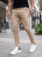 Pantalón Drill Slim Fit Beige Arena