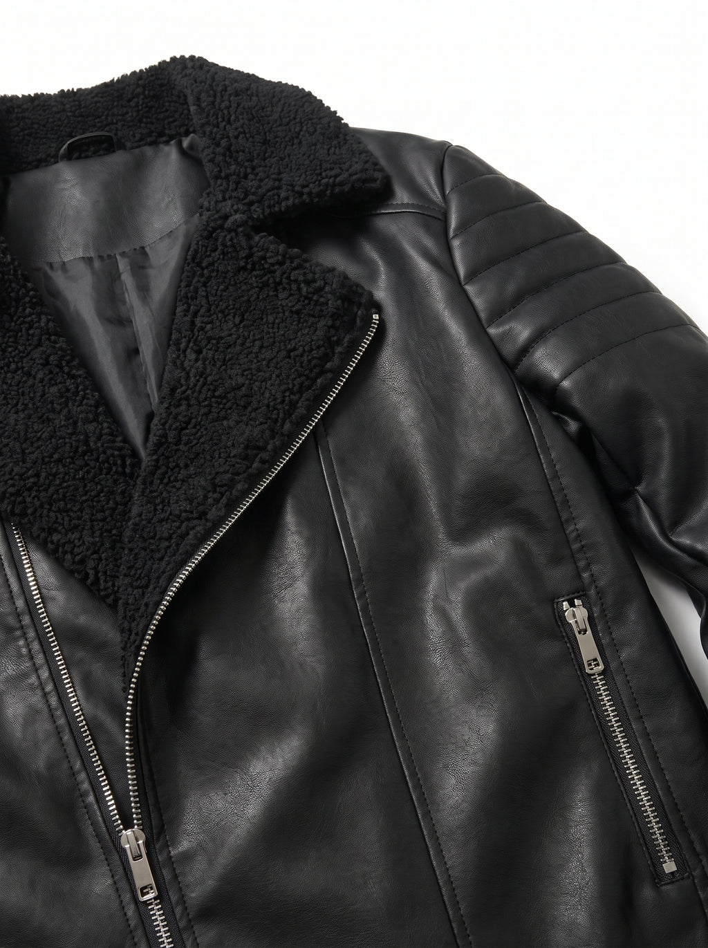 CHAQUETA CUERO TEX OVEJERO BLACK PREMIUM