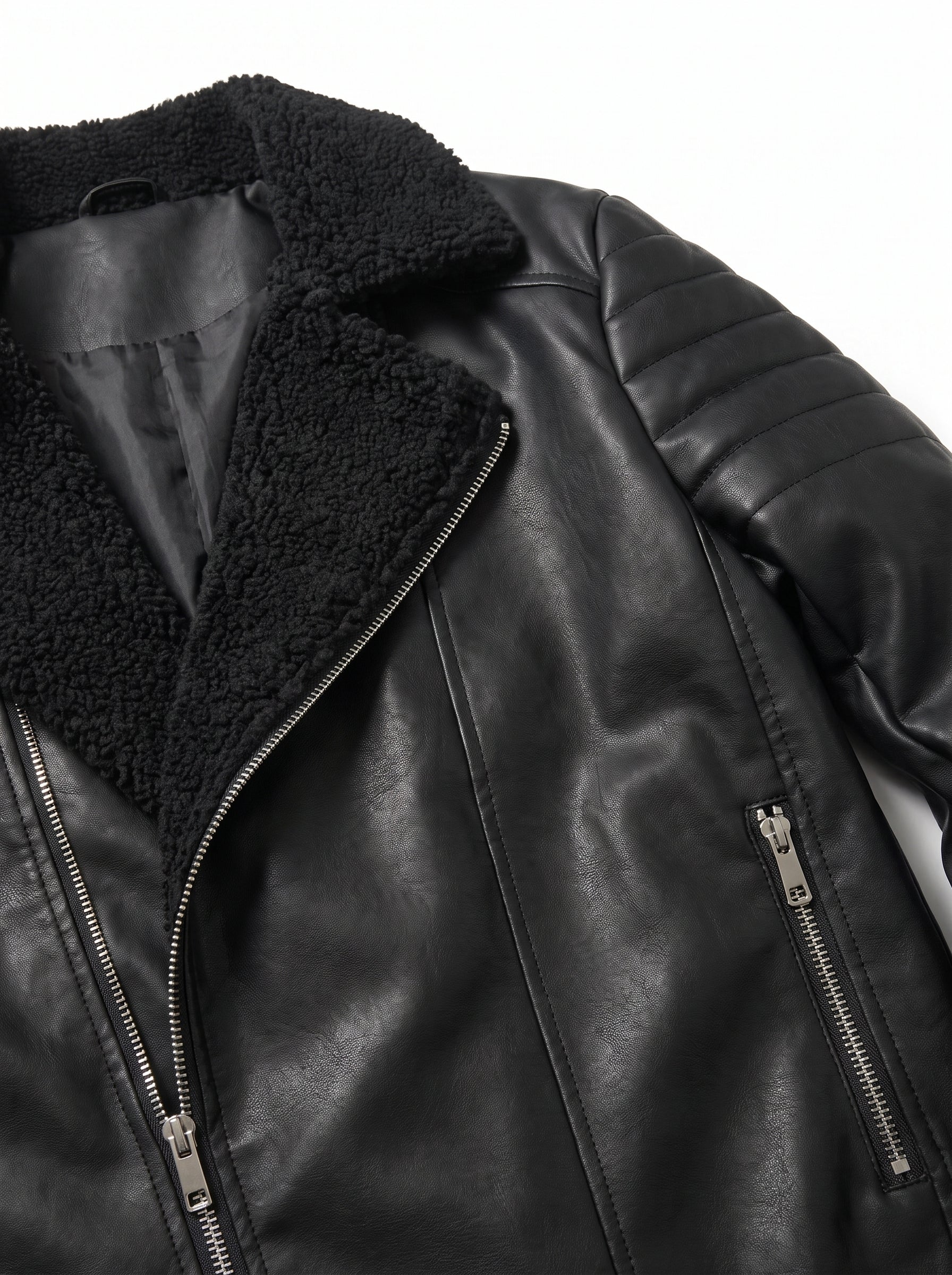 CHAQUETA CUERO TEX OVEJERO BLACK PREMIUM