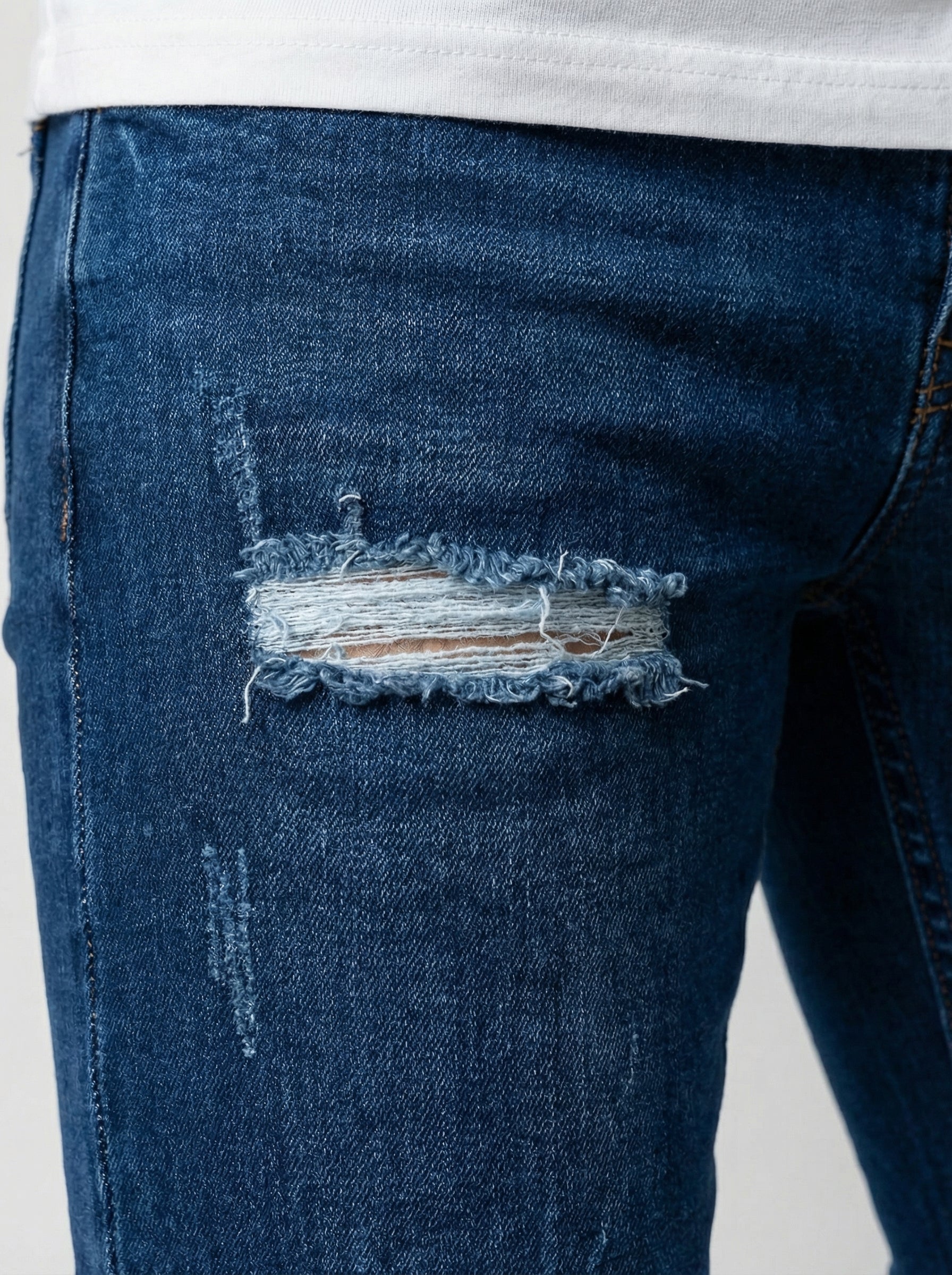 JEAN SKINNY - AZUL 4 ROTOS