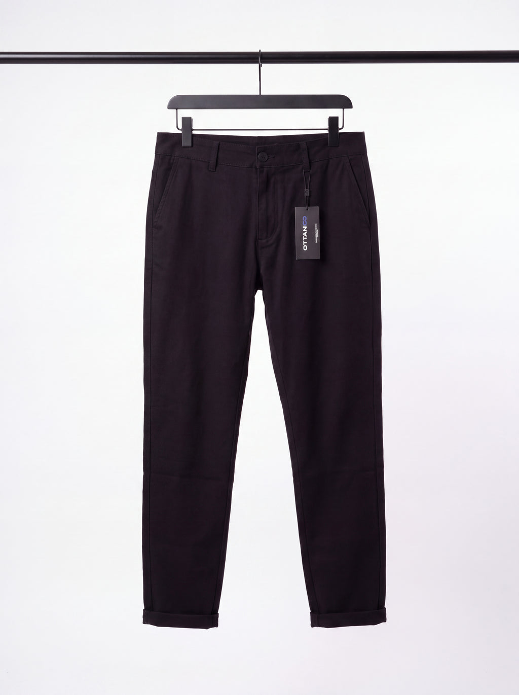 Pantalón Punto Roma Slim Negro