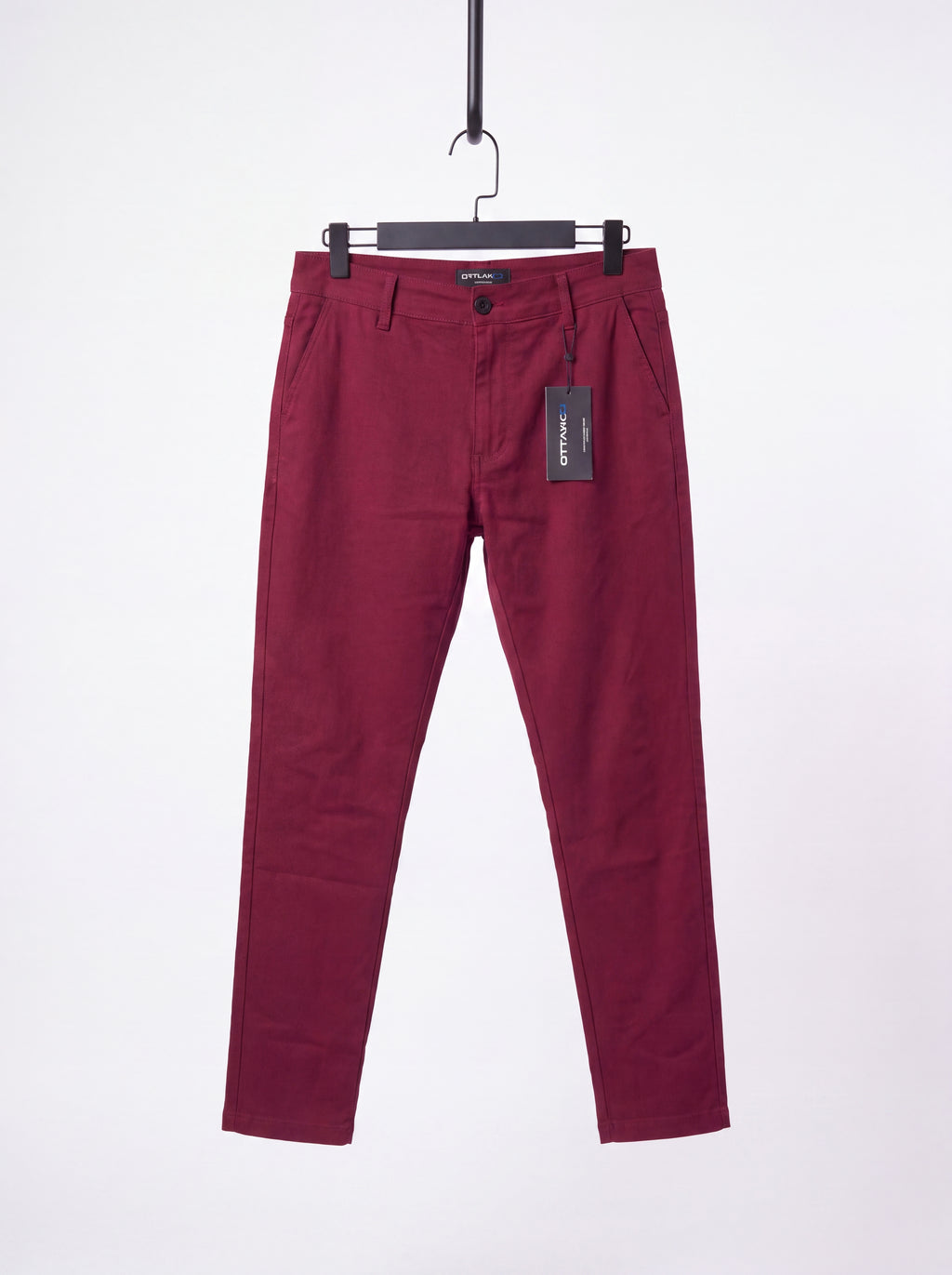 Pantalón Punto Roma Slim Borgoña