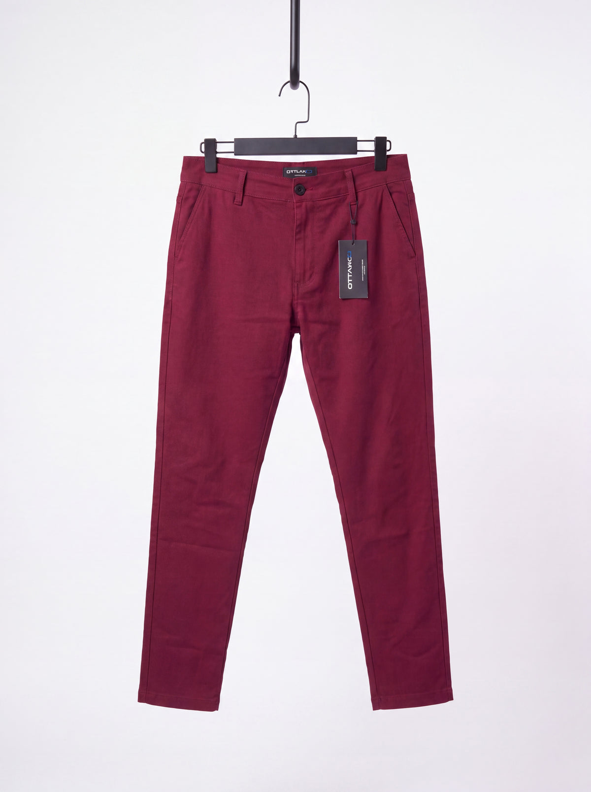 Pantalón Punto Roma Slim Borgoña