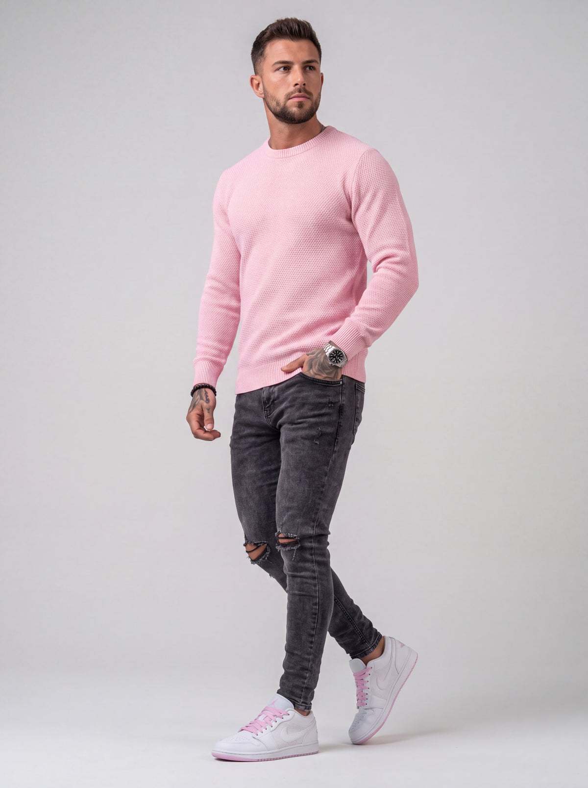 Set Santorini — Pink & Charcoal