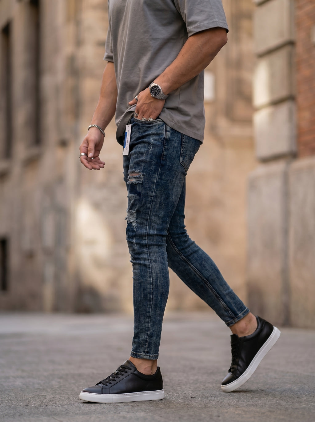POLO MONACO ITALY - JEAN SKINNY  DARK URBAN