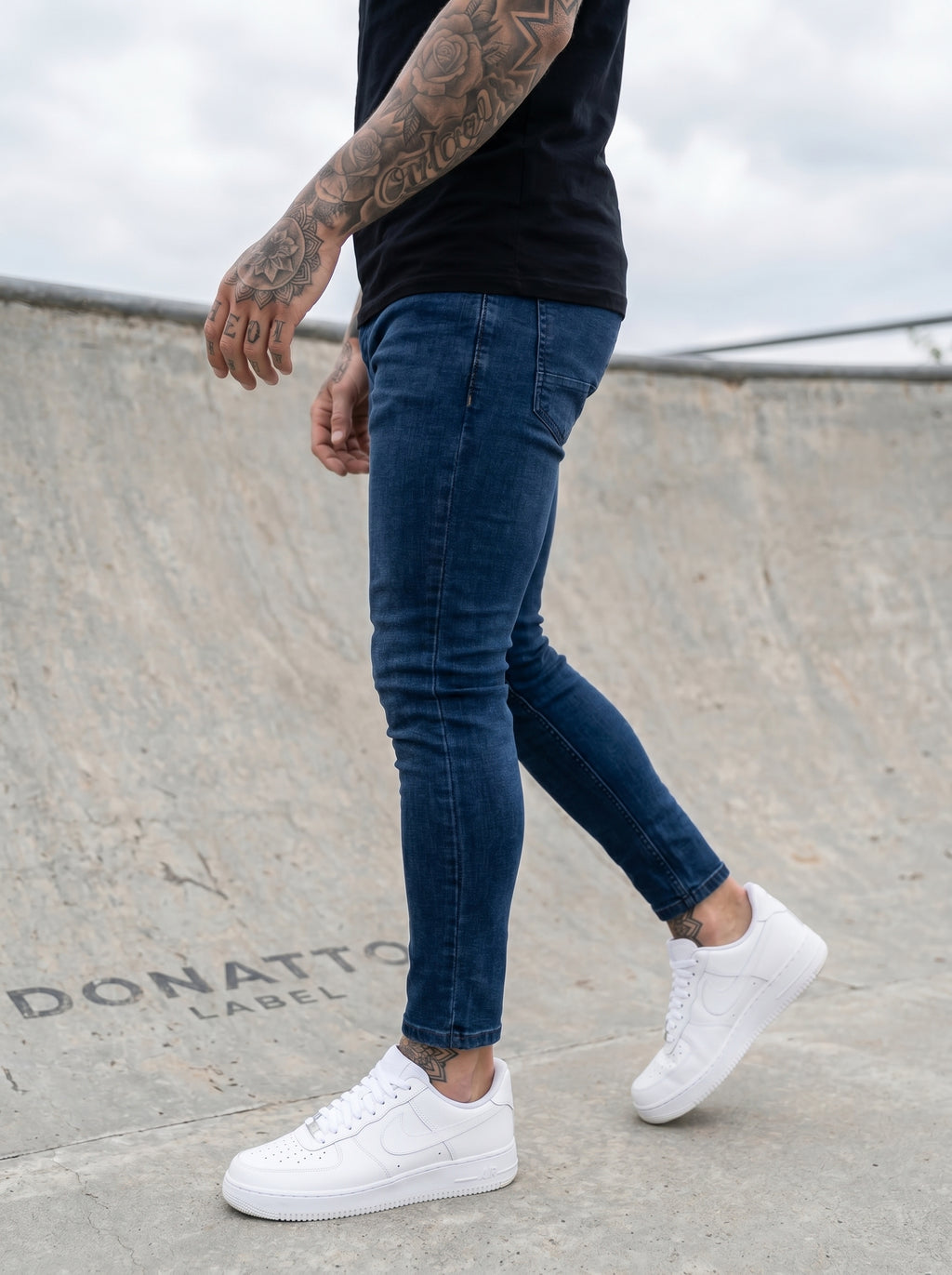 JEANS SKINNY FIT - AZUL PETROLEO