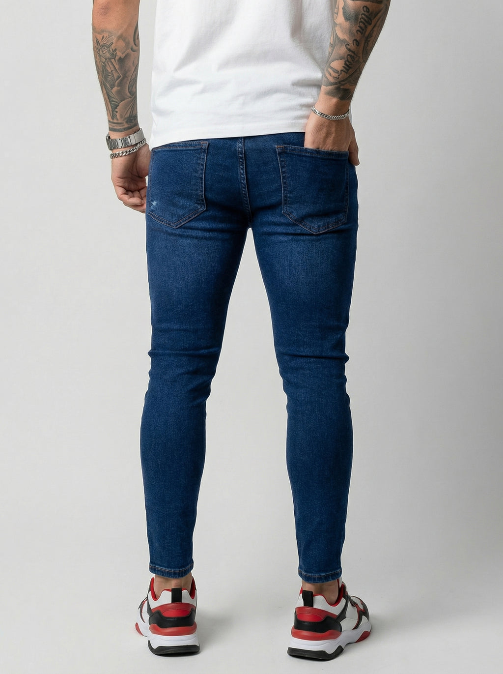 JEAN SKINNY - AZUL 4 ROTOS