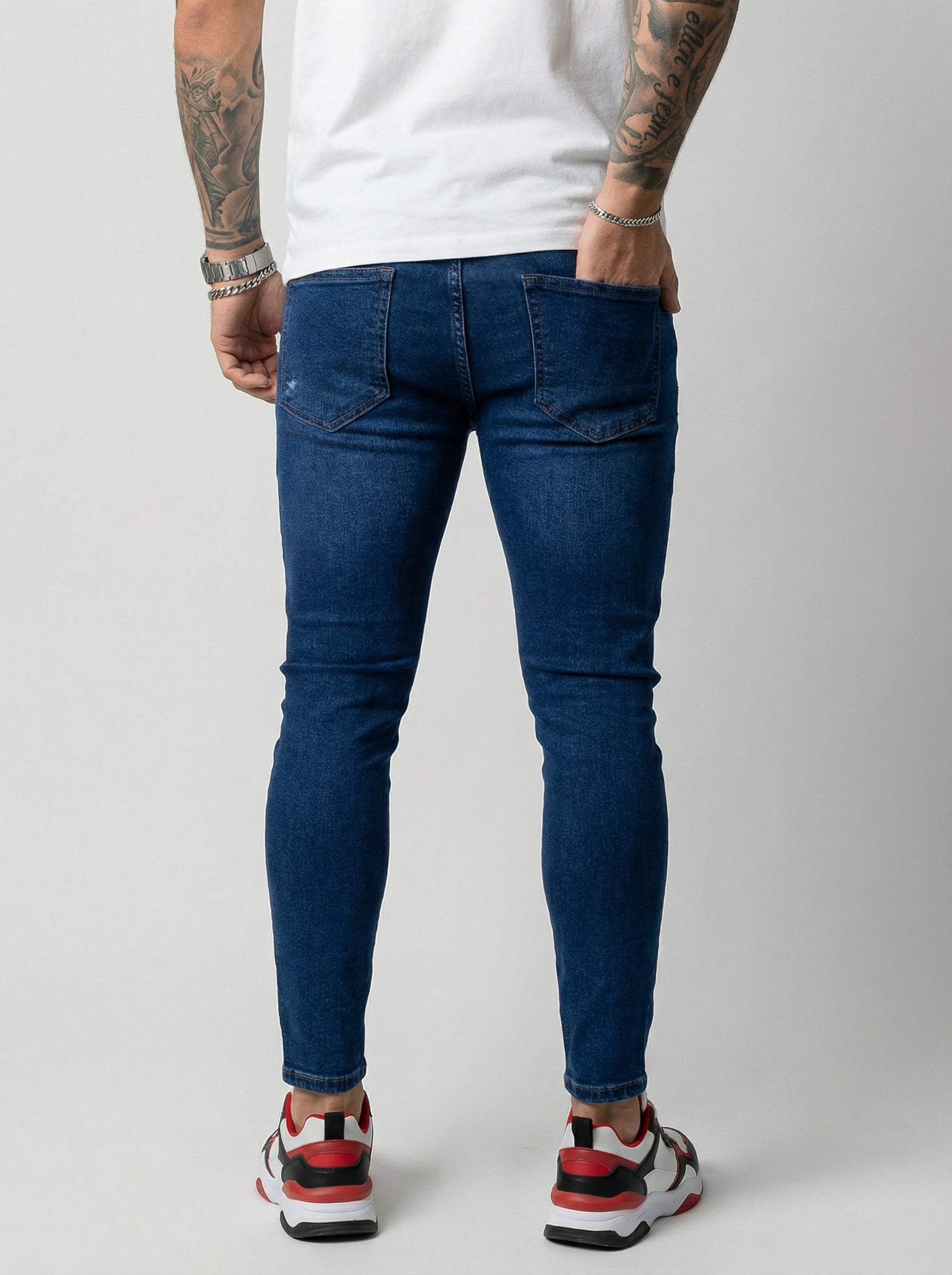 JEAN SKINNY - AZUL 4 ROTOS