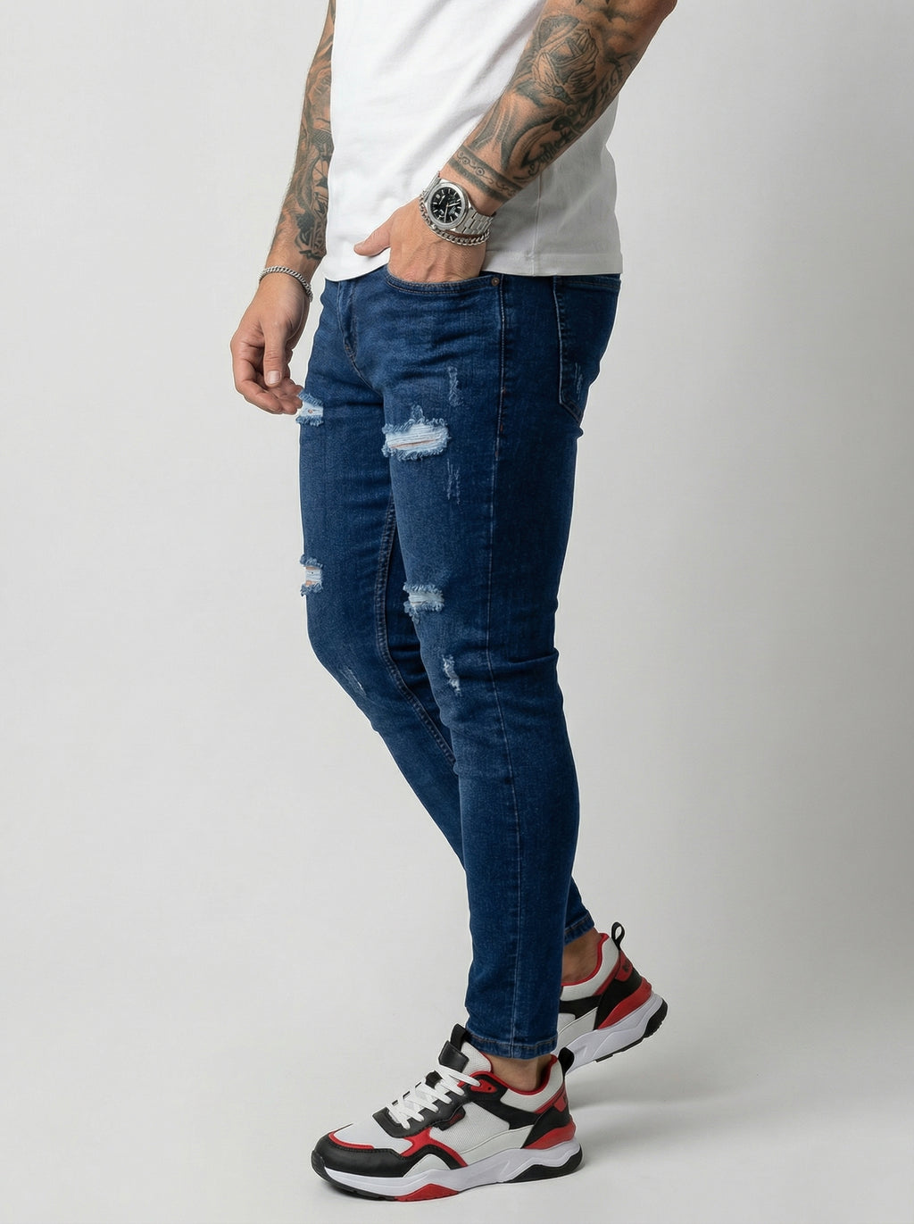 JEAN SKINNY - AZUL 4 ROTOS