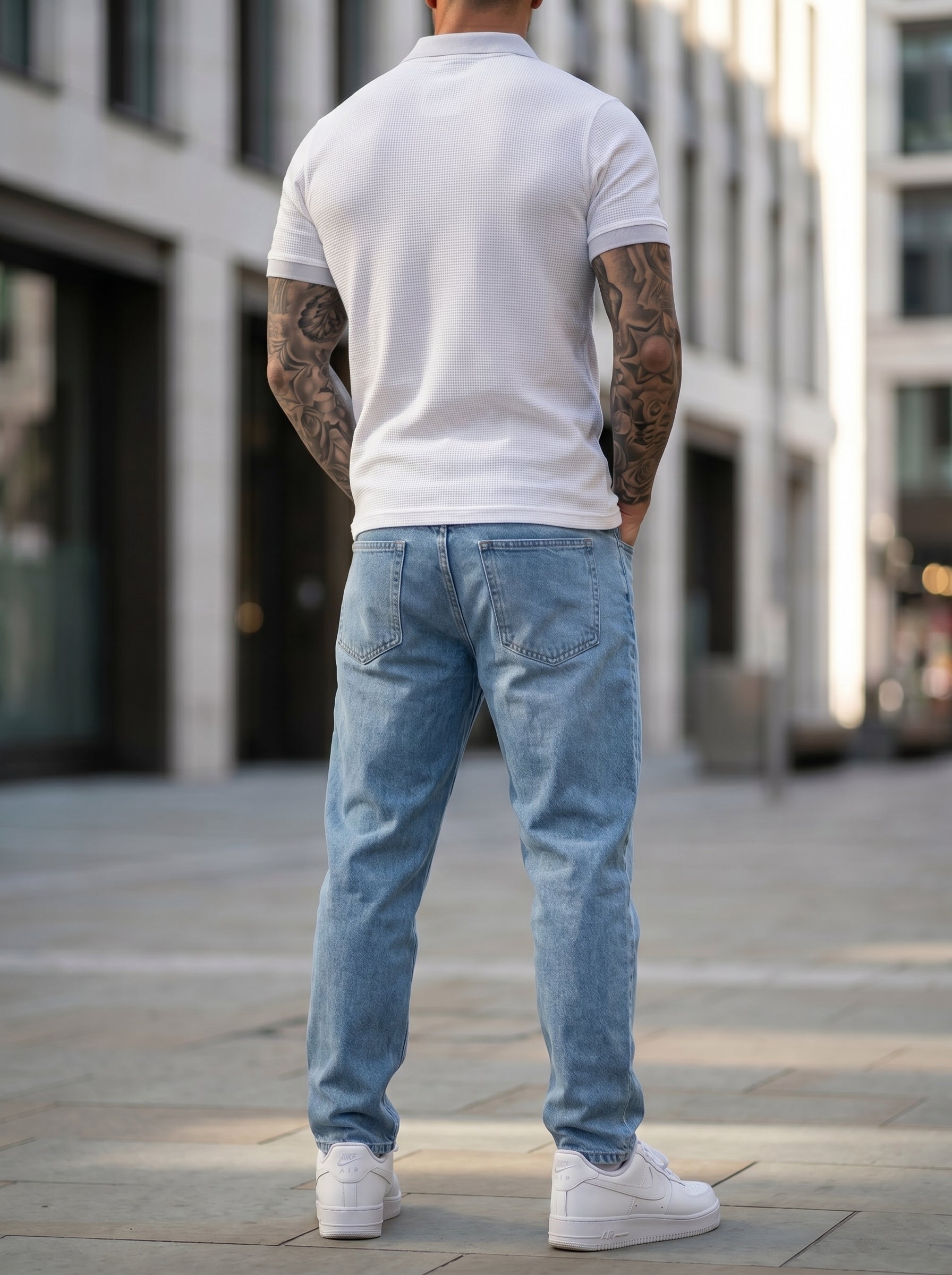 JEAN MOM FIT -  AZUL CIELO