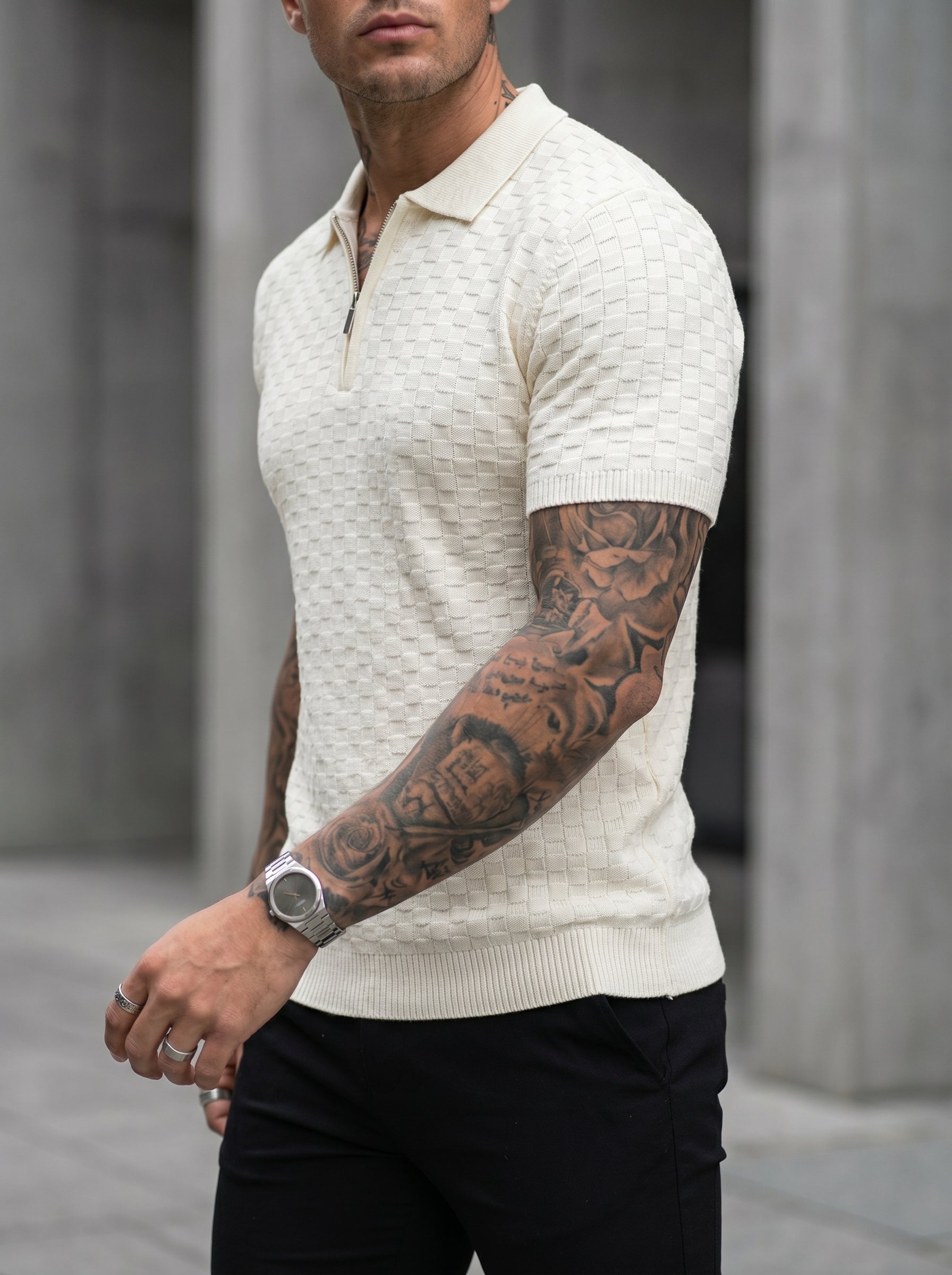 CAMISA POLO TOKIO - MARFIL