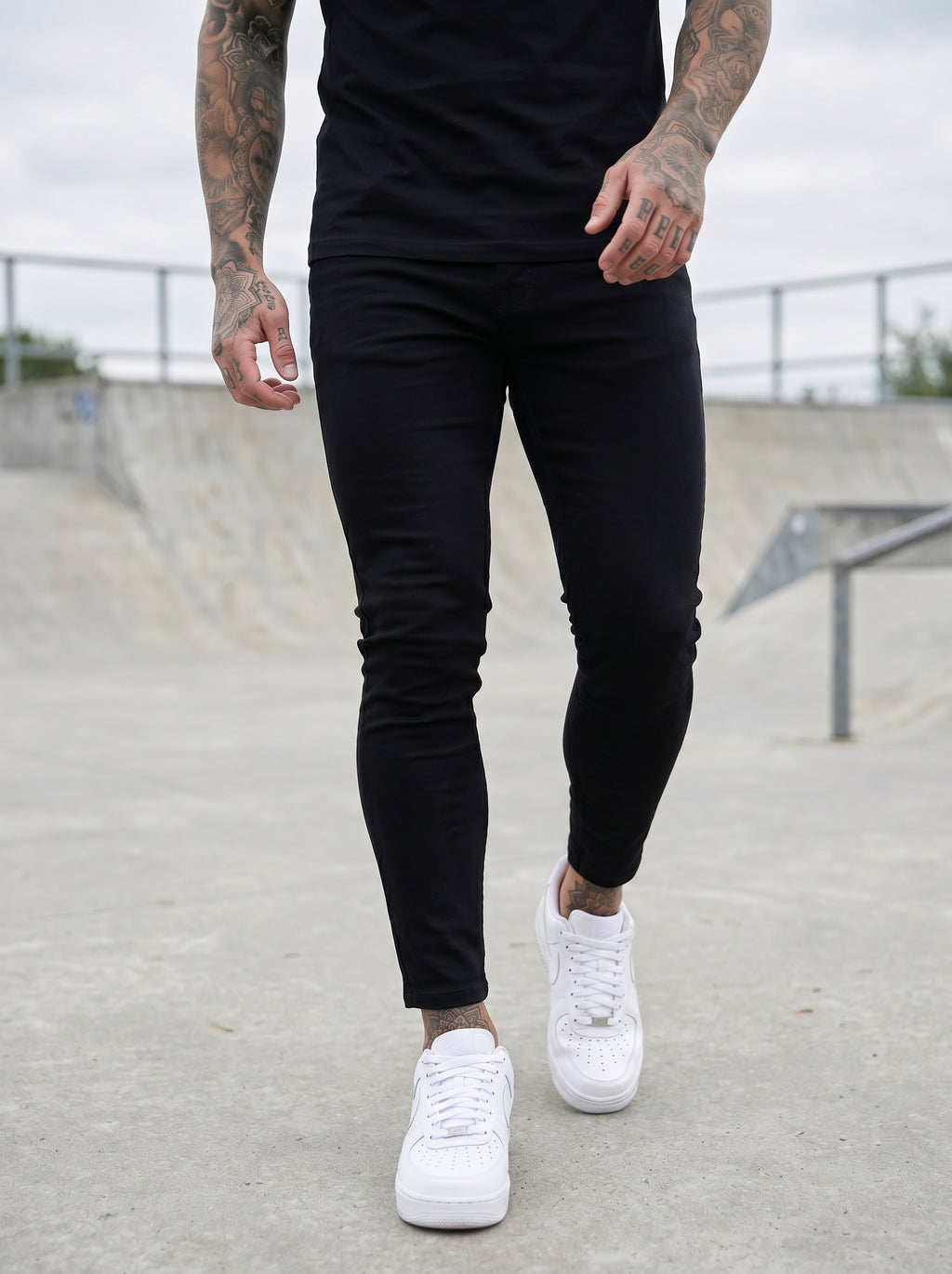 POLO MONACO SIGNATURE - JEANS SKINNY NEGRO