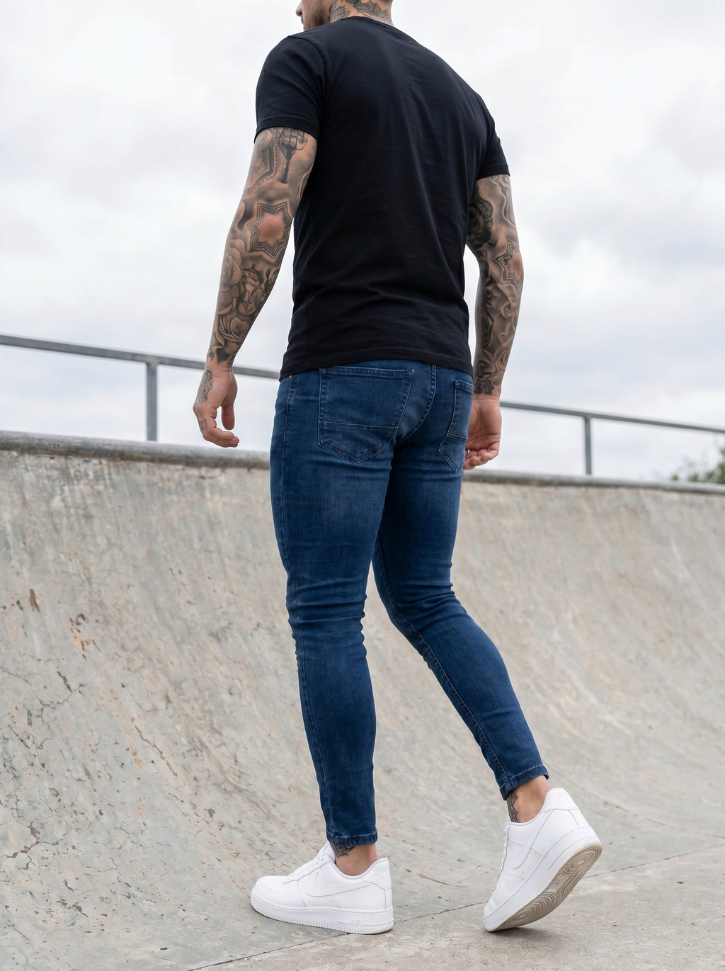 JEANS SKINNY FIT - AZUL PETROLEO