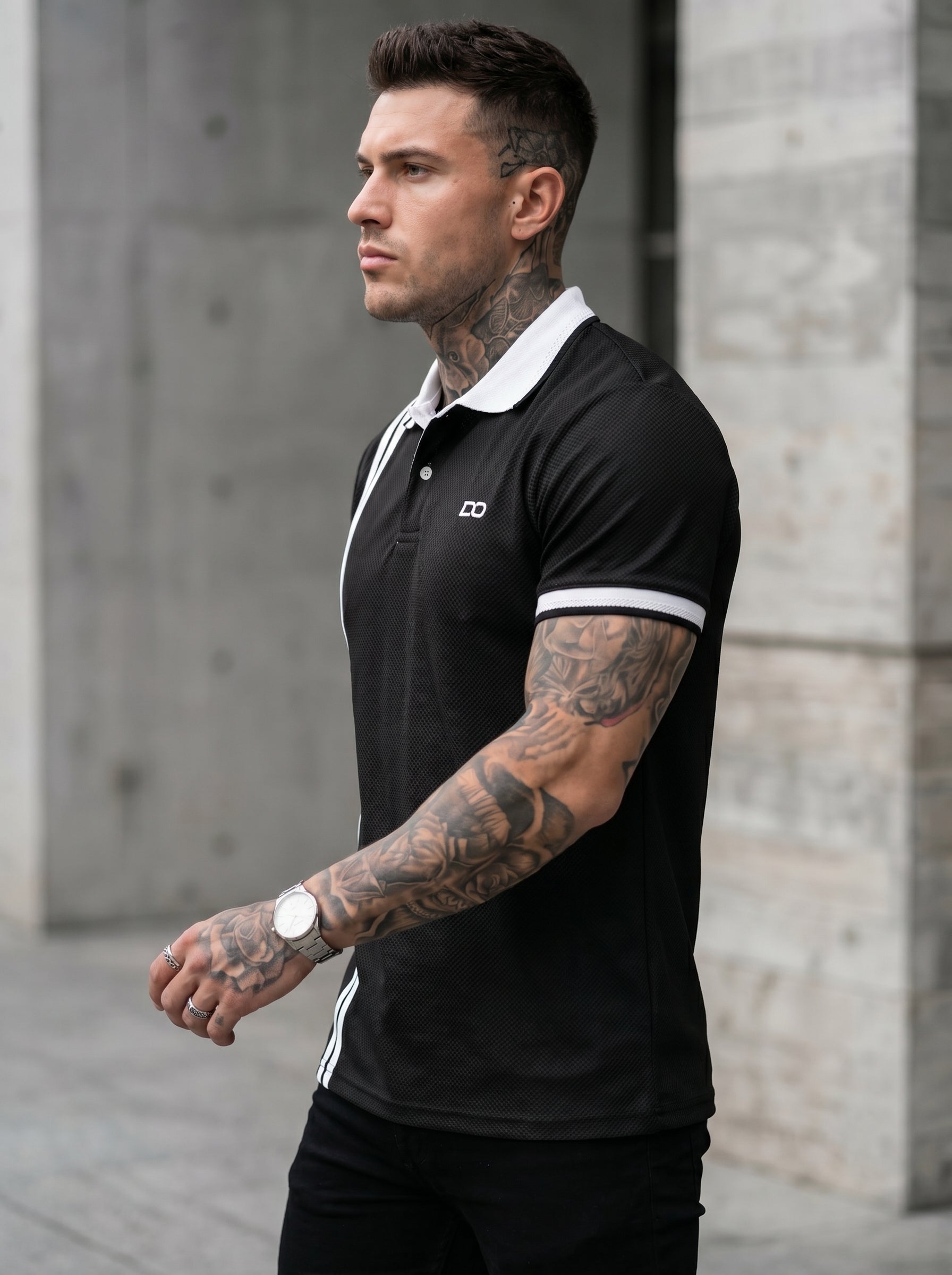 POLO DO – MONACO STRIPE BLACK