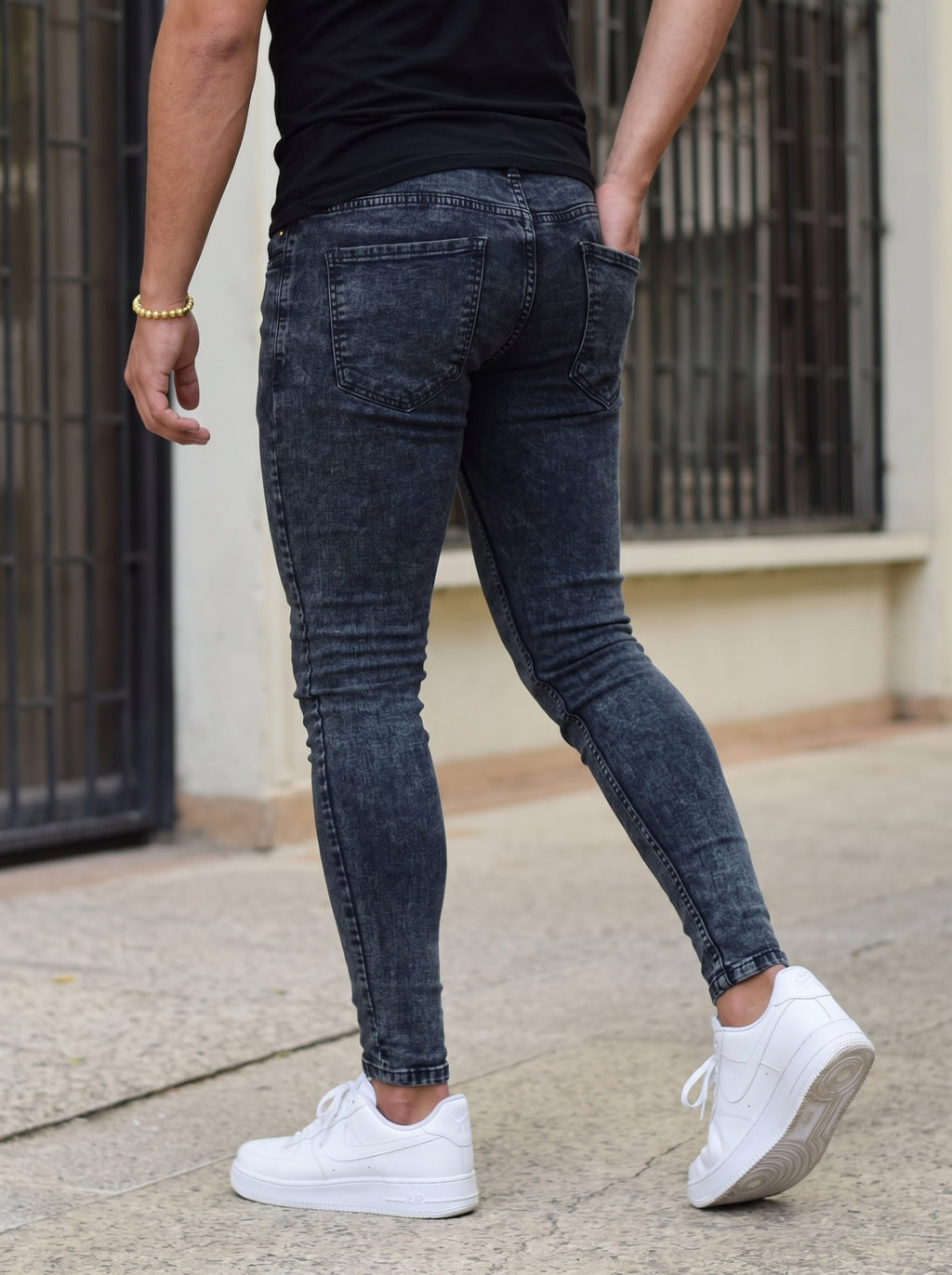 JEANS SKINNY FIT - AZUL PETROLEO