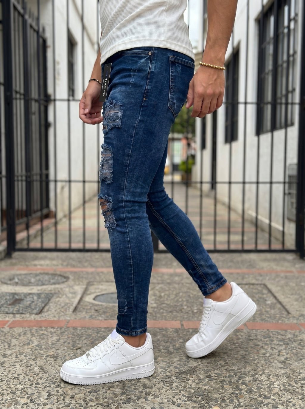 Jeans Skinny Fit – Blue Destroyed Edition