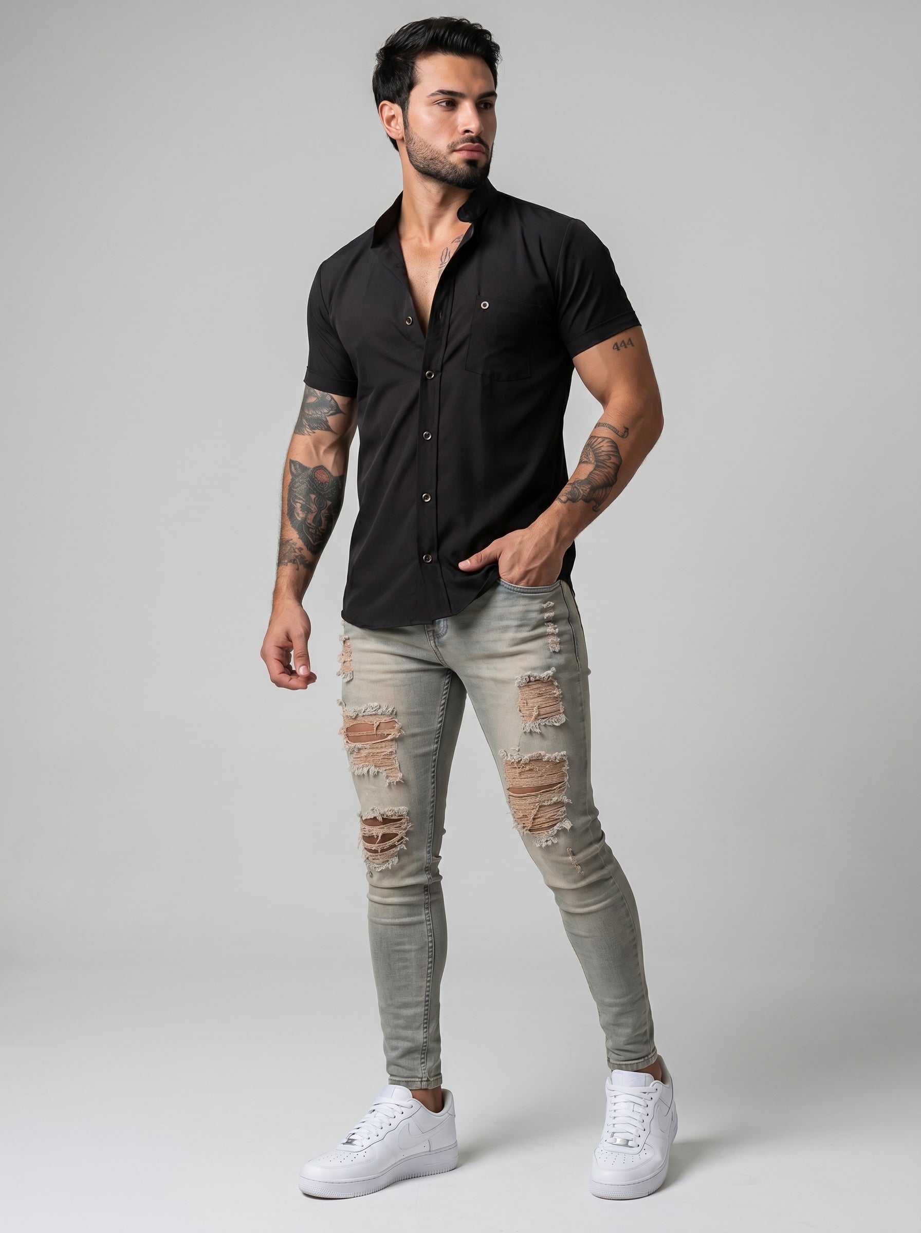 JEAN URBAN ICE - CAMISA BLACK ESSENTIAL