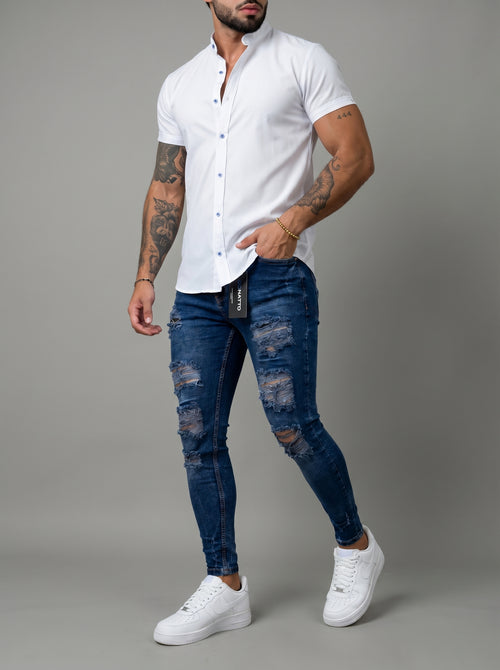 JEAN DARK REBEL - CAMISA WHITE ESSENTIAL