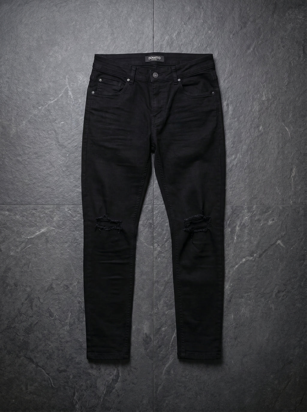 JEAN BLACK TOTAL KNEE RIP - CAMISA MIDNIGHT BLUE