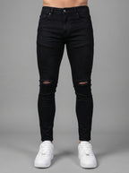 JEAN BLACK TOTAL KNEE RIP - CAMISA SUSENT ESSENTIAL