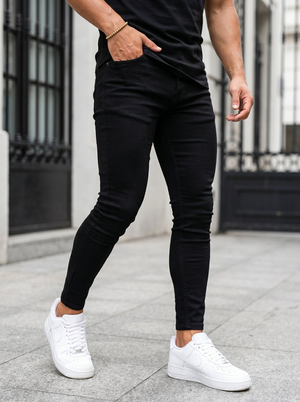 JEAN SKINNY - NEGRO LISO
