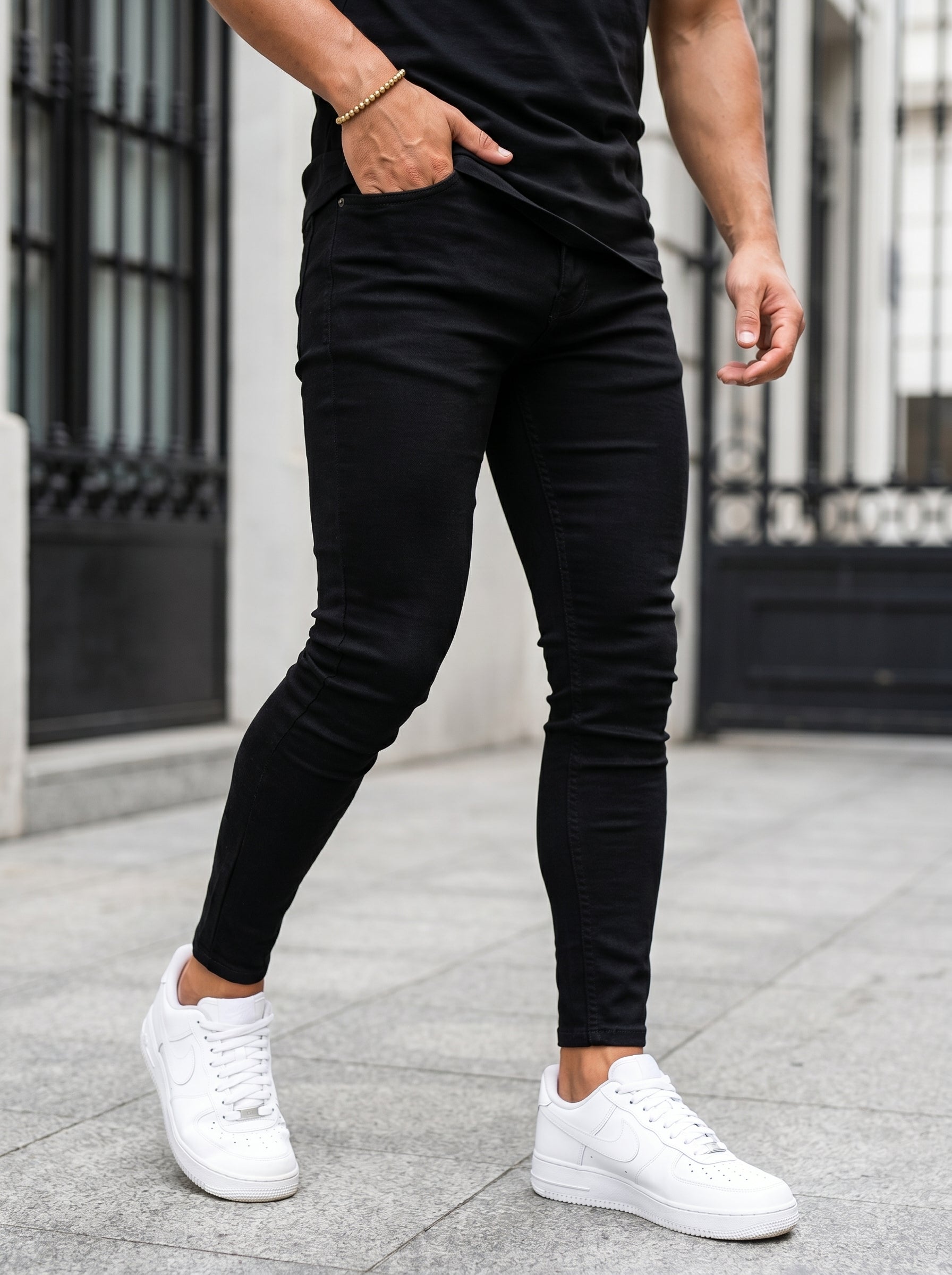 JEAN SKINNY - NEGRO LISO