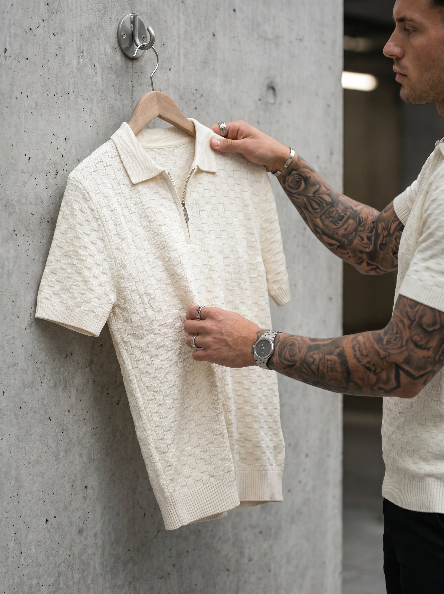 CAMISA POLO TOKIO - MARFIL