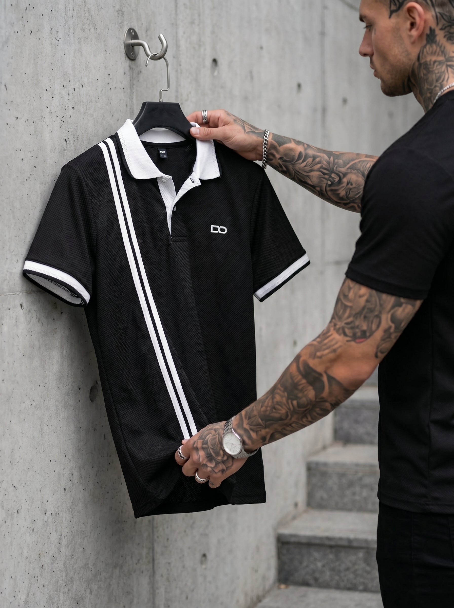 POLO DO – MONACO STRIPE BLACK