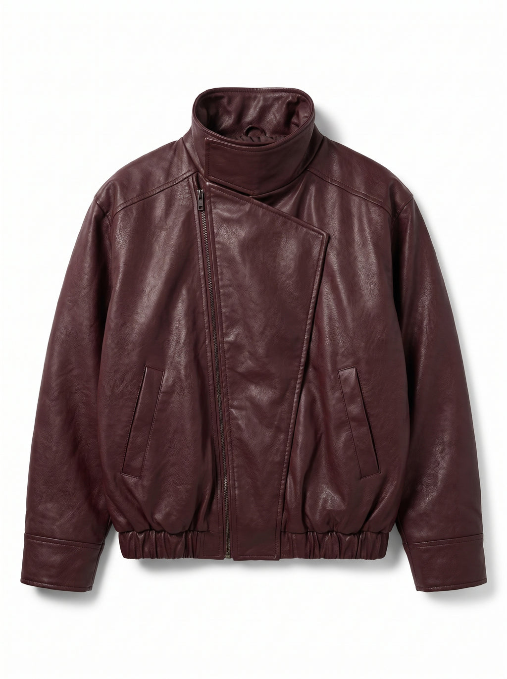 CHAQUETA CUERO TEX MONZA BURGUNDY