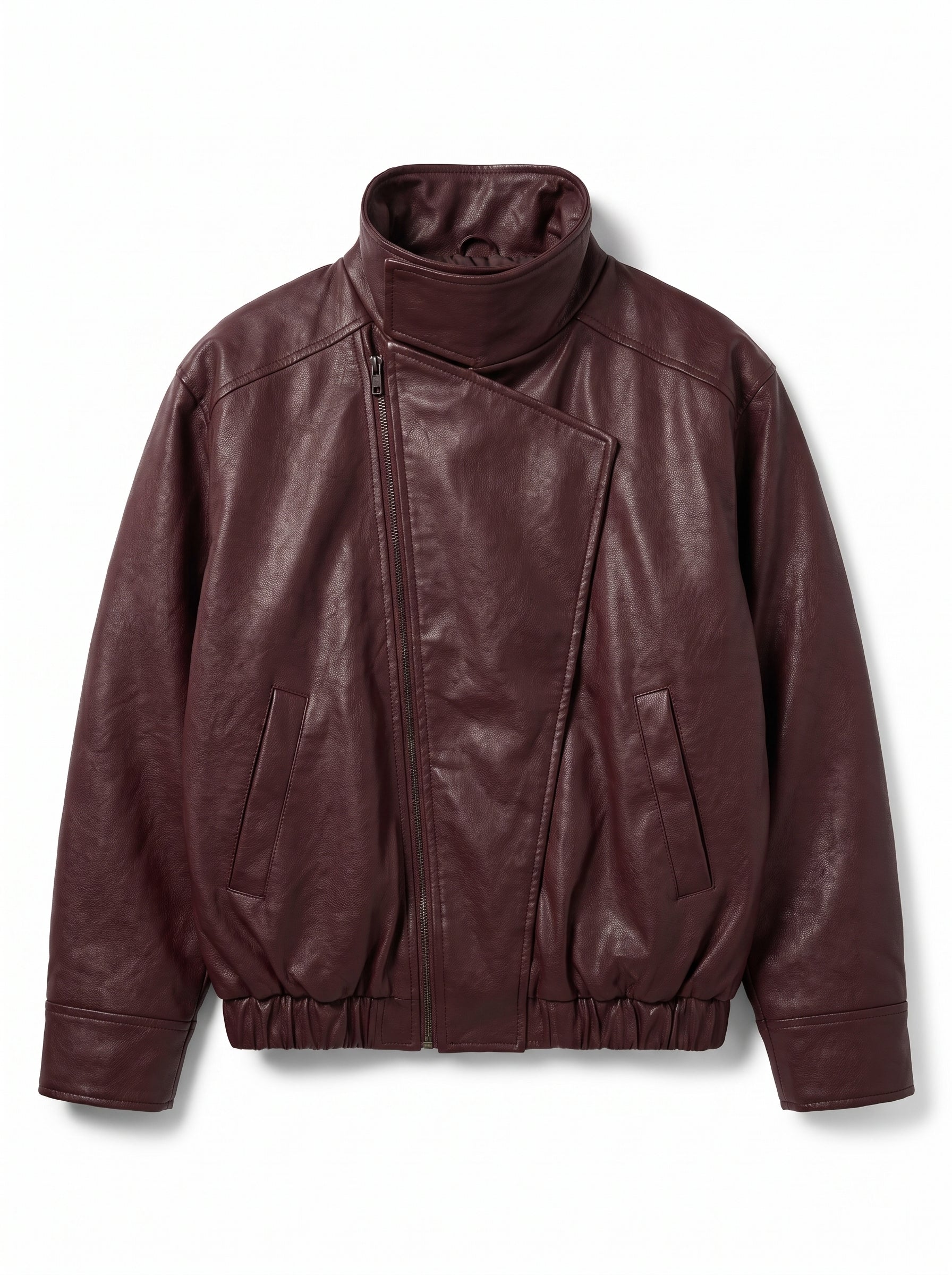 CHAQUETA CUERO TEX MONZA BURGUNDY