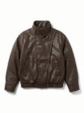 CHAQUETA CUERO TEX MONZA COGNAC