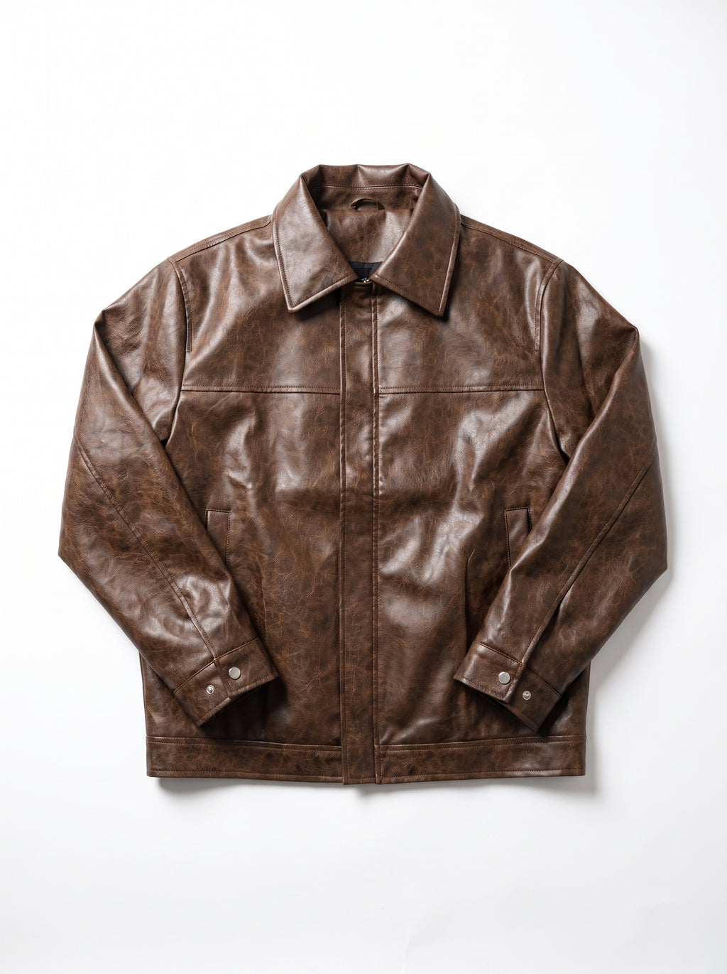 CHAQUETA CUERO TEX MILANO COGNAC