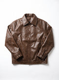 CHAQUETA CUERO TEX MILANO COGNAC