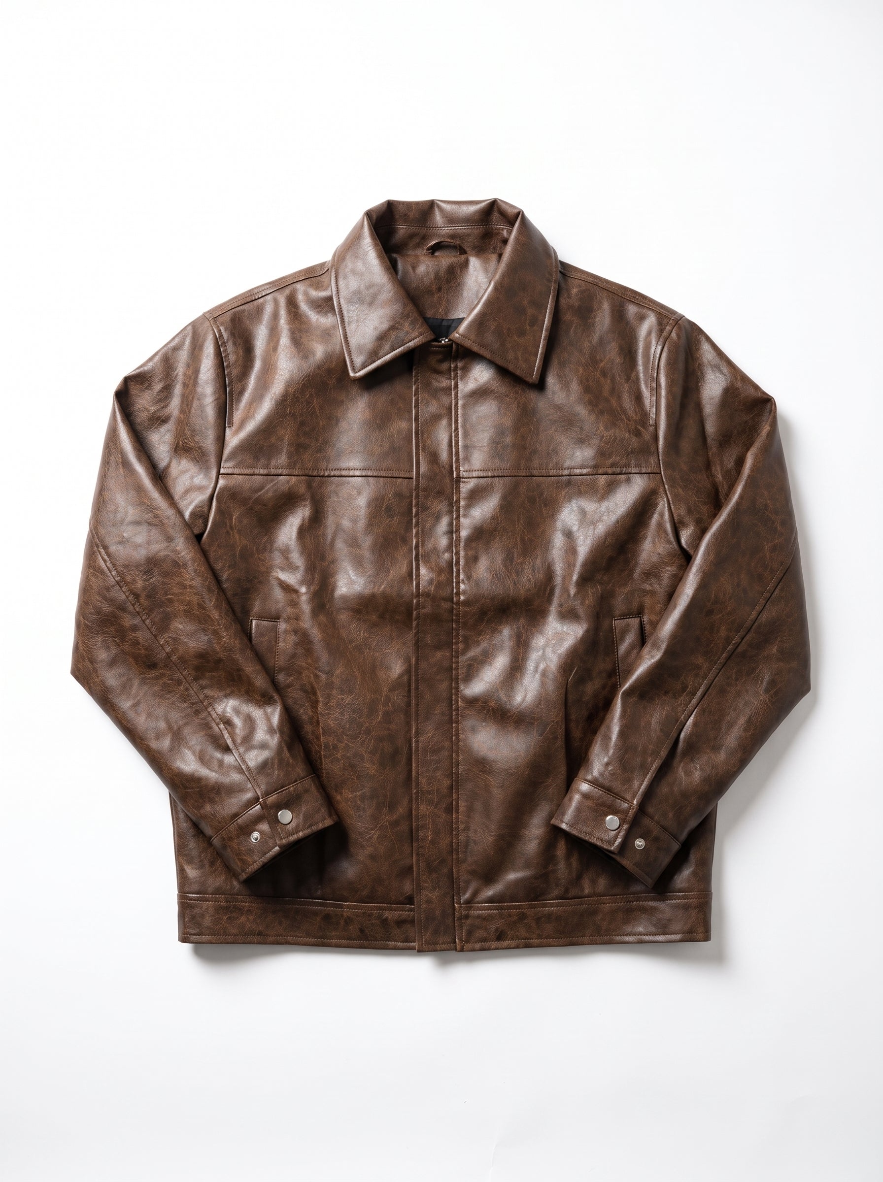 CHAQUETA CUERO TEX MILANO COGNAC