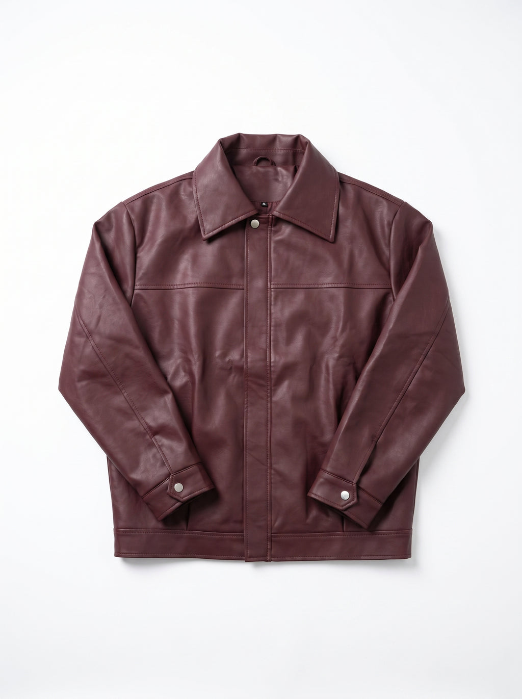 CHAQUETA CUERO TEX MILANO BURGUNDY