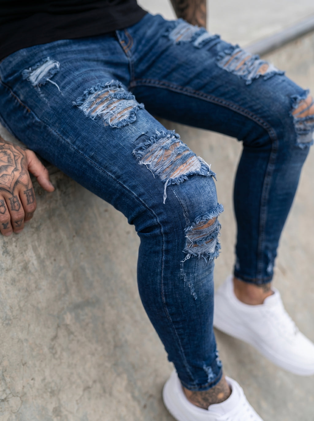 POLO DO – MONACO PURE WHITE + SKINNY FIT BLUE