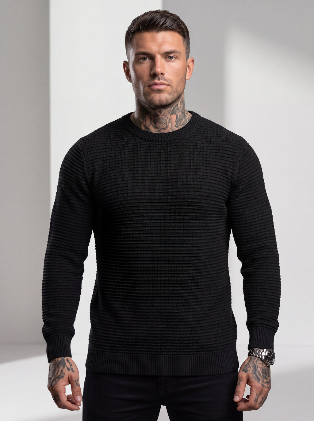 Buzo Tejido Rib Monaco – Negro