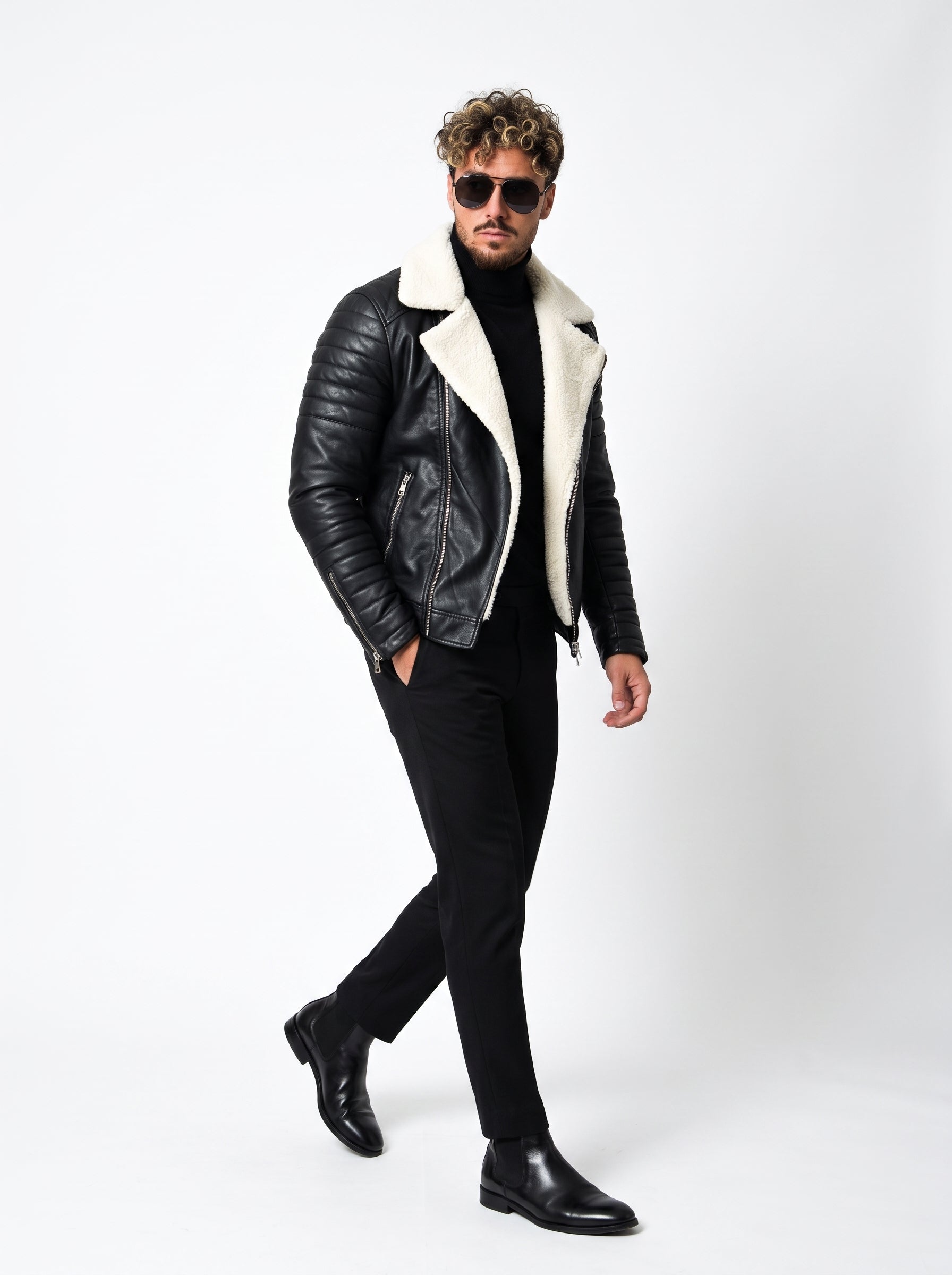 CHAQUETA CUERO TEX OVEJERO PREMIUM