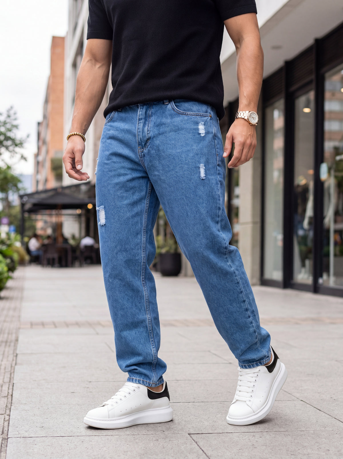 Jean Mom Fit Vintage Blue
