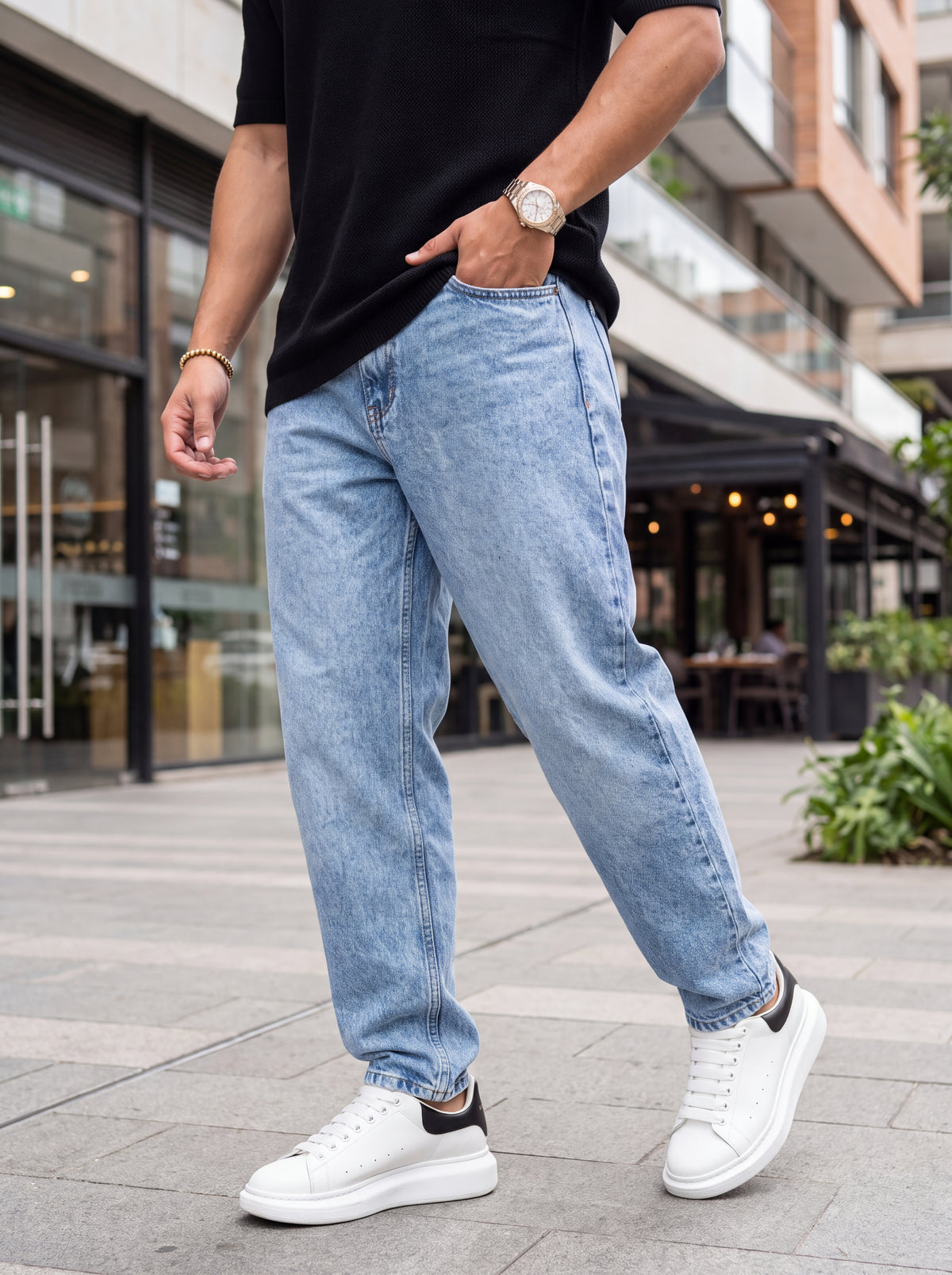 Jean Mom Fit Ice Blue