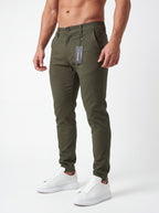 Pantalón Punto Roma Slim Verde Militar