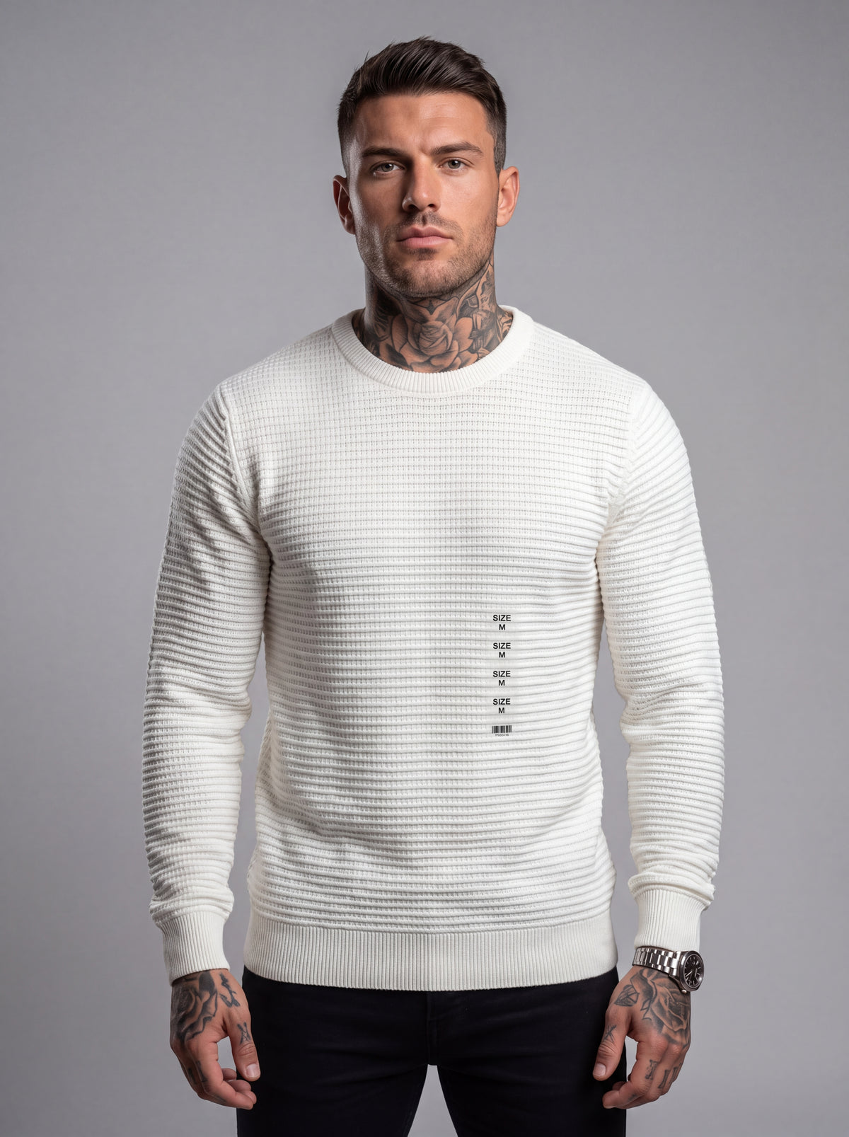 Buzo Tejido Rib Monaco – Marfil